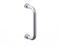 Kartners - 1707508-99 - Nice - 8" Inch Single Shower Door Handle  - Polished Chrome