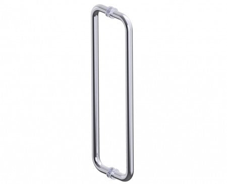 Kartners - 1707818-99 - Nice - 18" Inch Double Shower Door Handle  - Polished Chrome