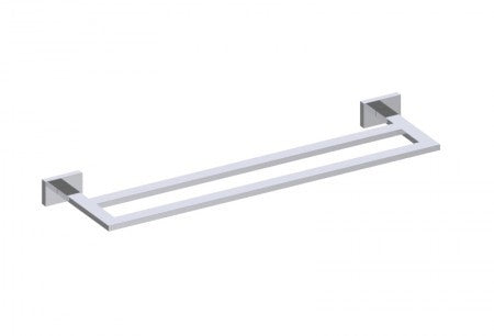 Kartners - 480242-99 - Vienna - 24" Inch Double Bathroom Towel Bar  - Polished Chrome