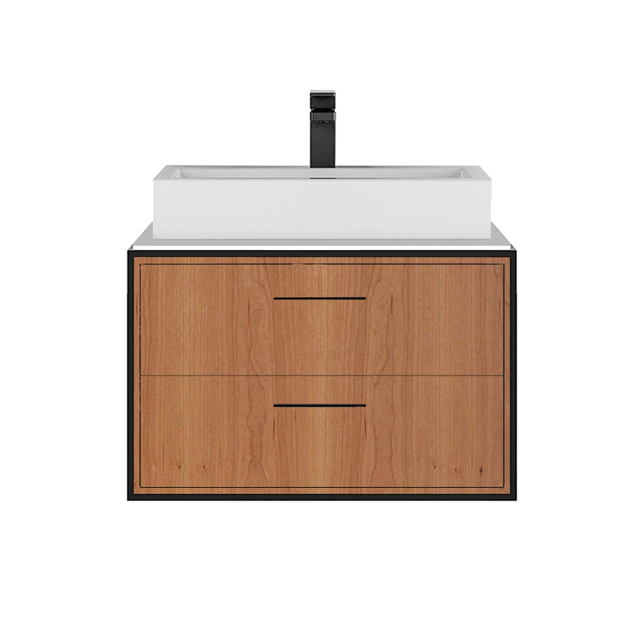 Solid surface countertop for wall-mount under-counter vanity L321. Sold together with the cabinet and metal frame.  W: 23 1/2", D: 20 3/4", H: 1/2". - Maison&Co.