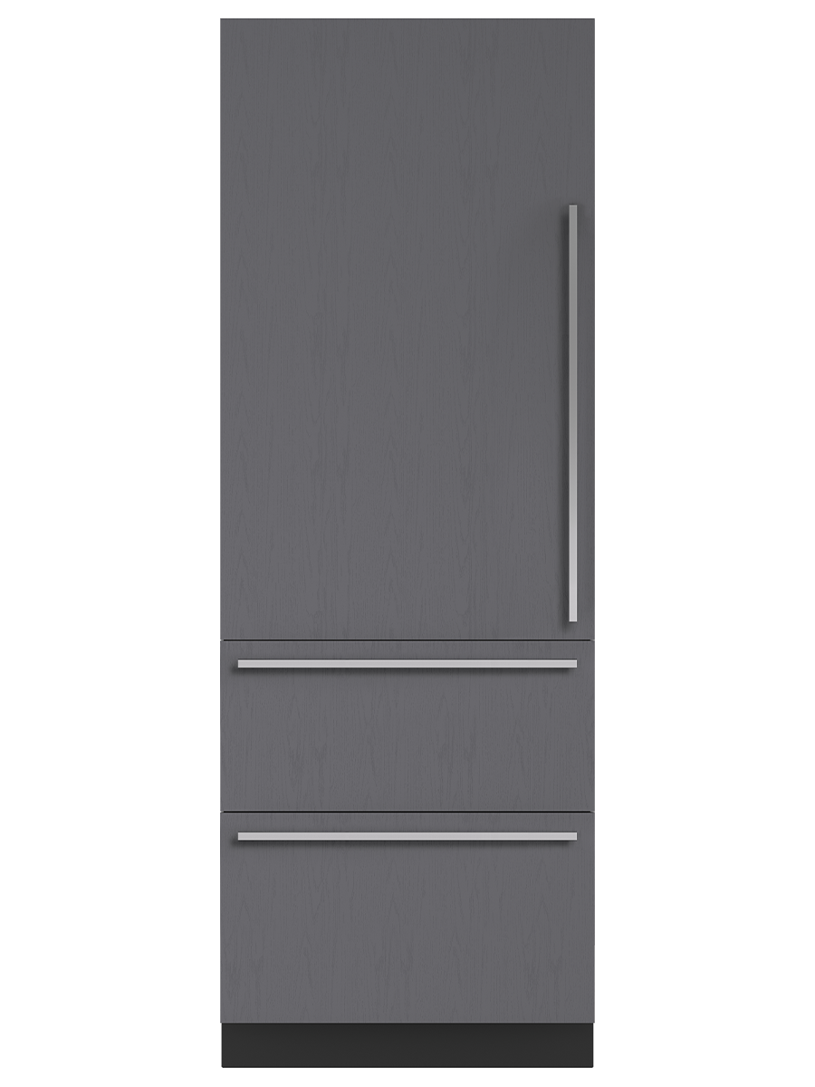30" Designer Over-And-Under Refrigerator