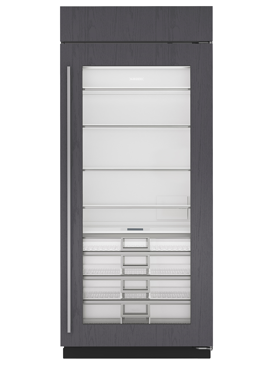 36" Classic Refrigerator With Glass Door