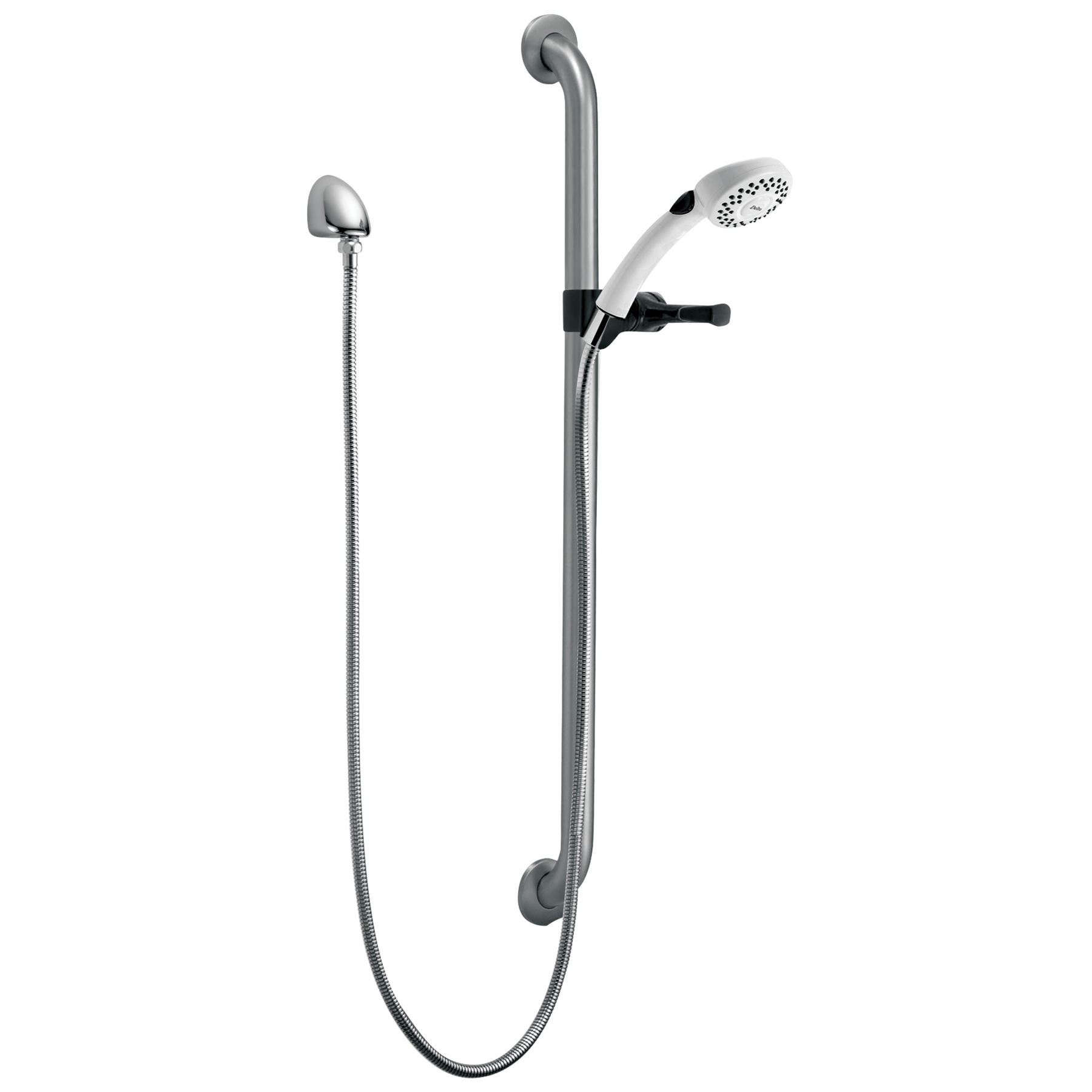 Commercial HDF®: Single-Setting Hand Shower w/ Grab Bar & Elbow