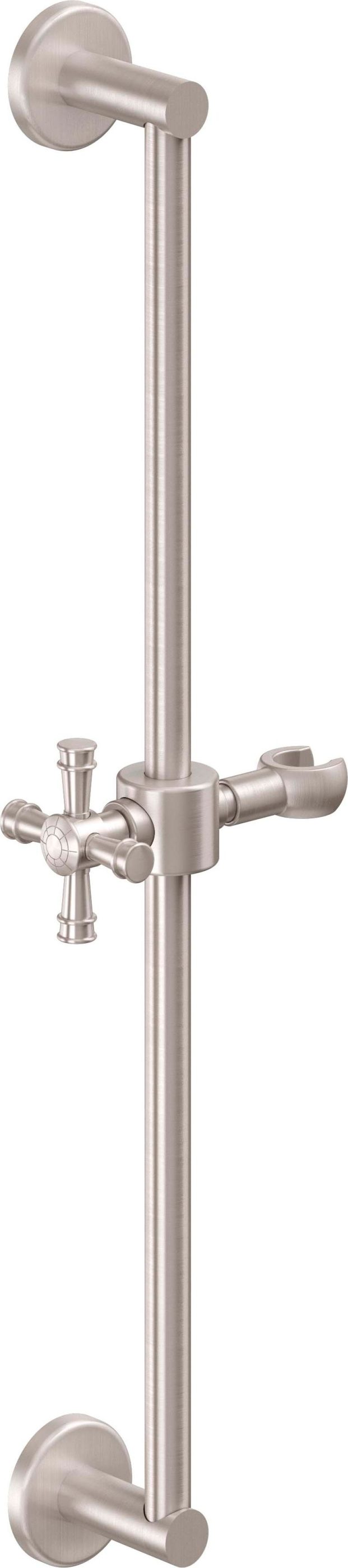 California Faucets - SB-C1X-SN - Wall Mounted Slide Bar - Satin Nickel 