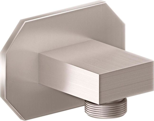 California Faucets - SH-10-C2-SN - Decorative Supply Elbow - Octagon Base - Satin Nickel 