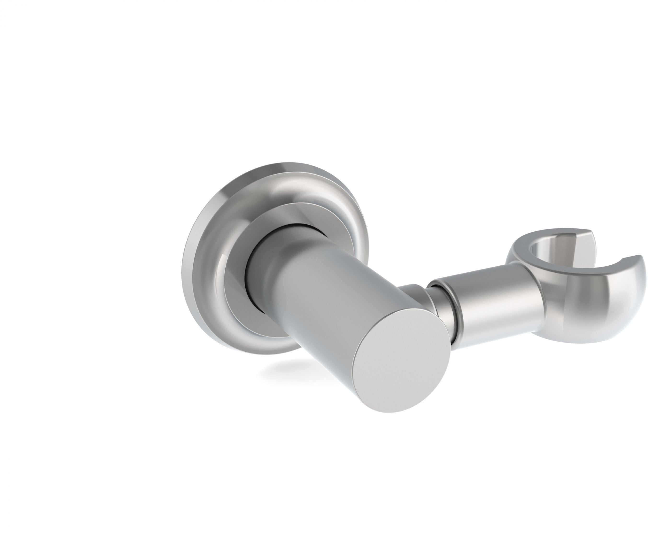 California Faucets - SH-20S-45-SN - Decorative Swivel Wall Bracket - Concave Base - Satin Nickel 