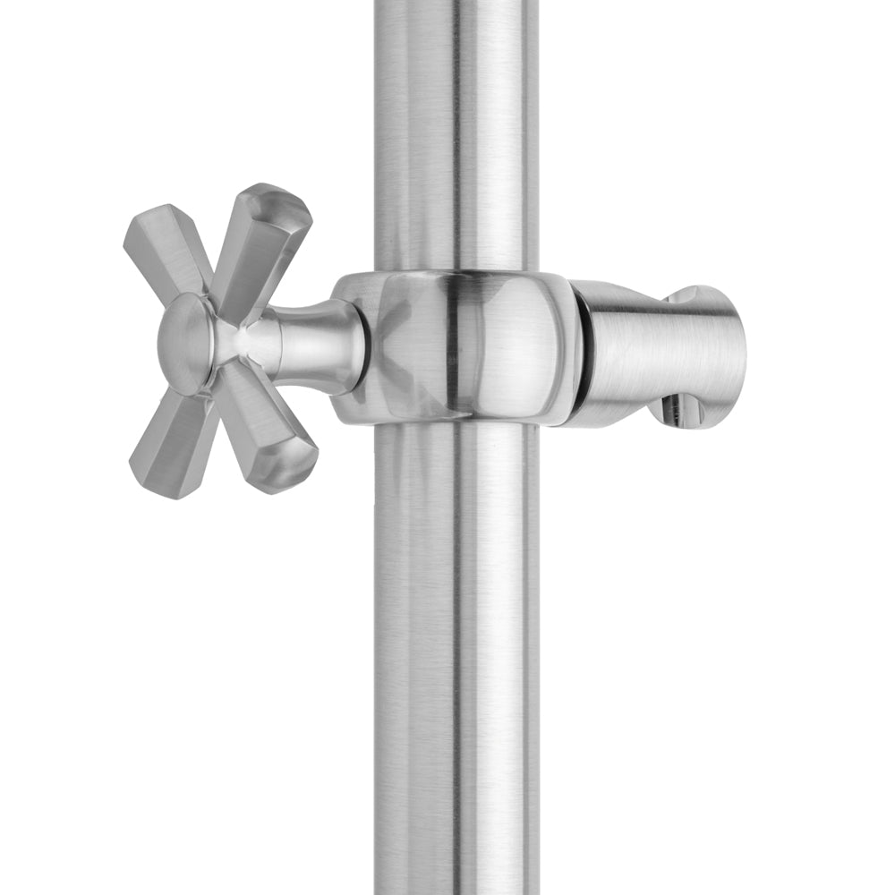 Hex Cross Grab Bar Handshower Slider in Multiple Finishes