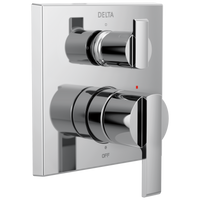 Delta Ara®: Angular Modern Monitor® 14 Series Valve Trim with 3-Setting Integrated Diverter - Maison&Co.