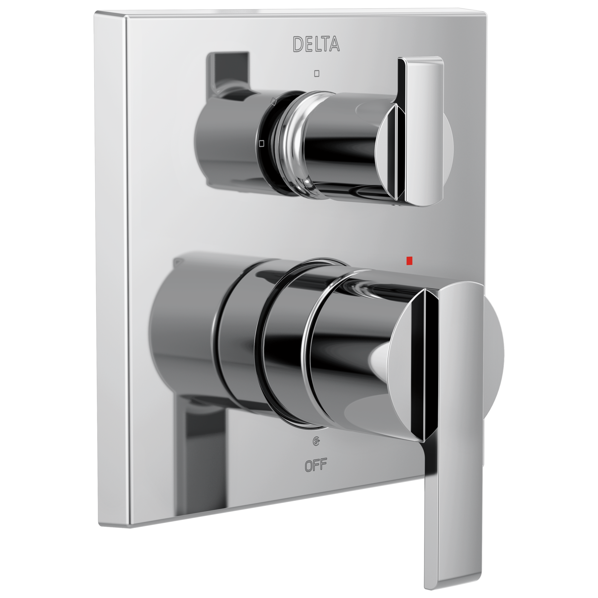 Delta Ara®: Angular Modern Monitor® 14 Series Valve Trim with 3-Setting Integrated Diverter - Maison&Co.