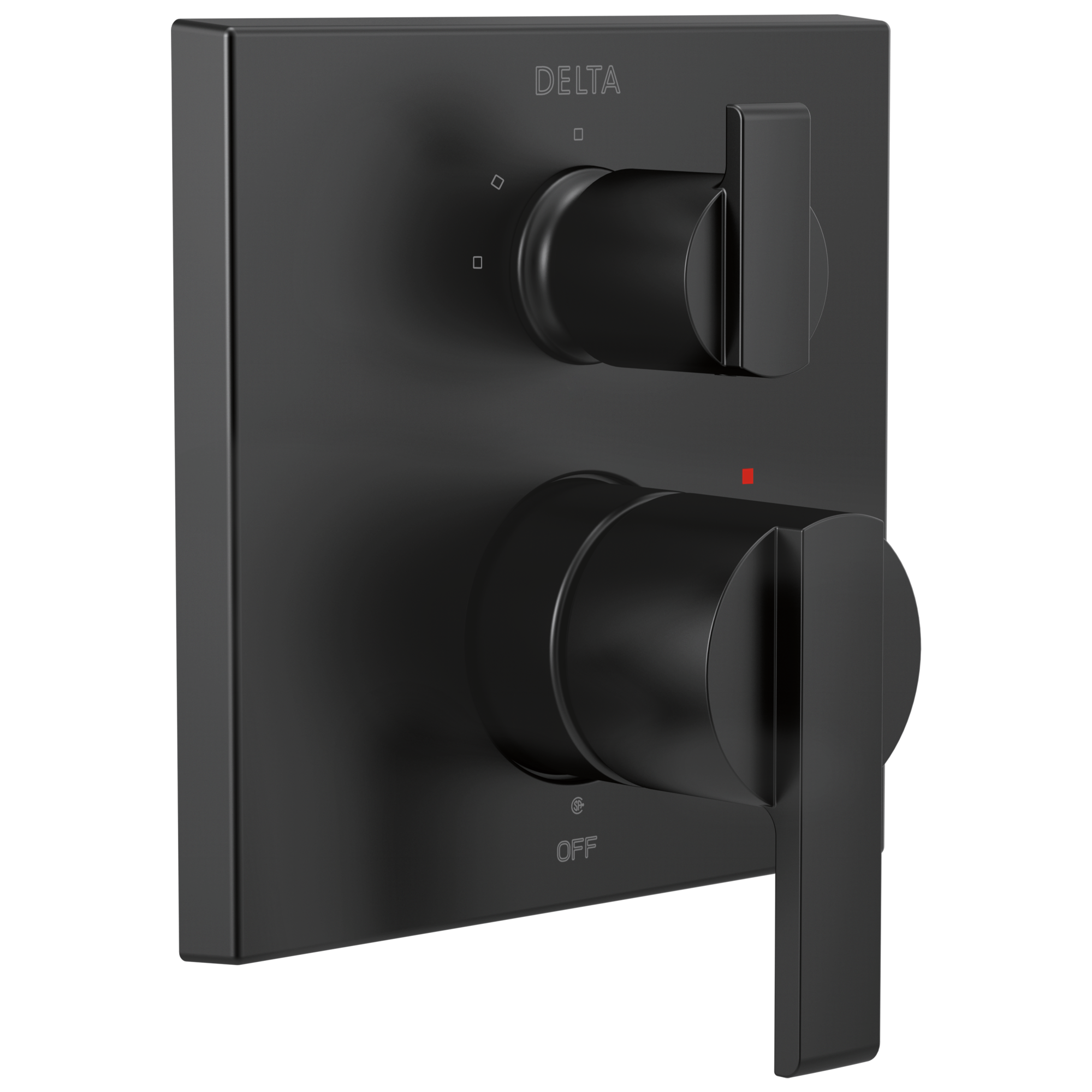 Delta Ara®: Angular Modern Monitor® 14 Series Valve Trim with 3-Setting Integrated Diverter - Maison&Co.