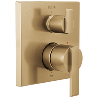 Delta Ara®: Angular Modern Monitor® 14 Series Valve Trim with 3-Setting Integrated Diverter - Maison&Co.