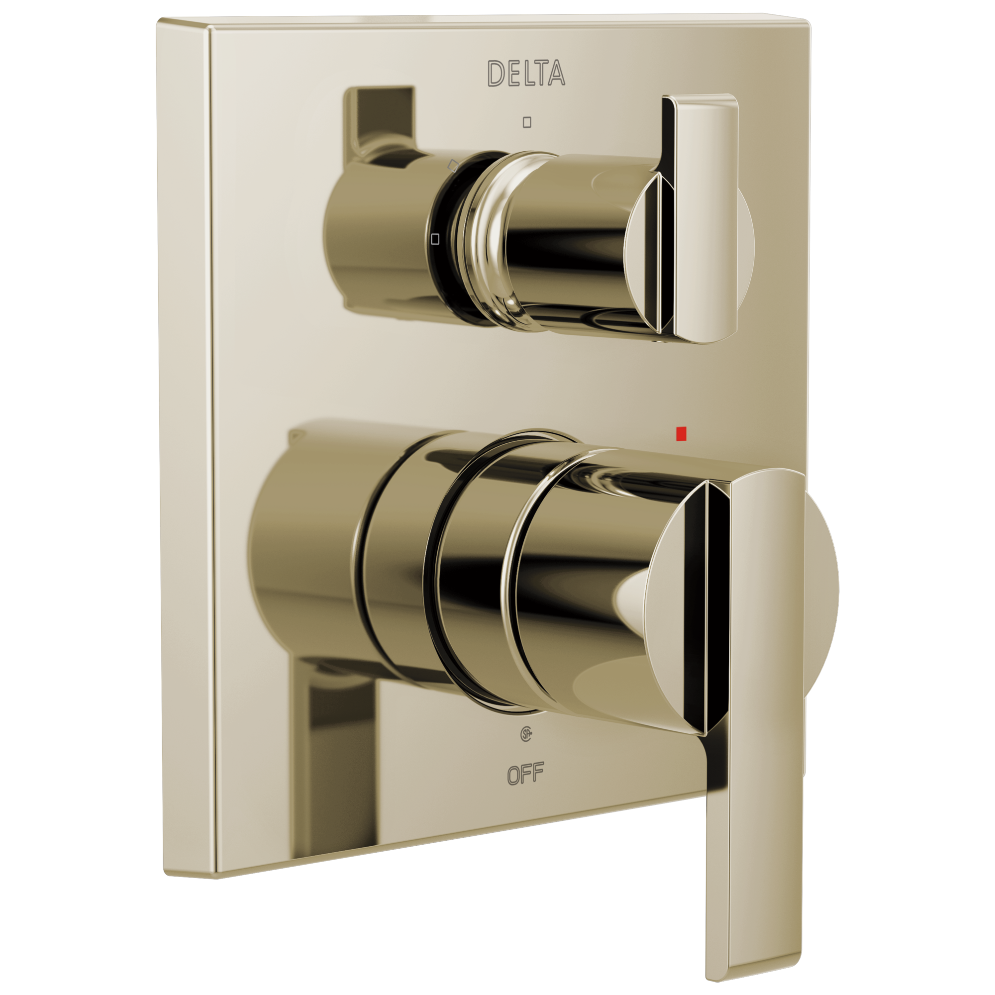 Delta Ara®: Angular Modern Monitor® 14 Series Valve Trim with 3-Setting Integrated Diverter - Maison&Co.