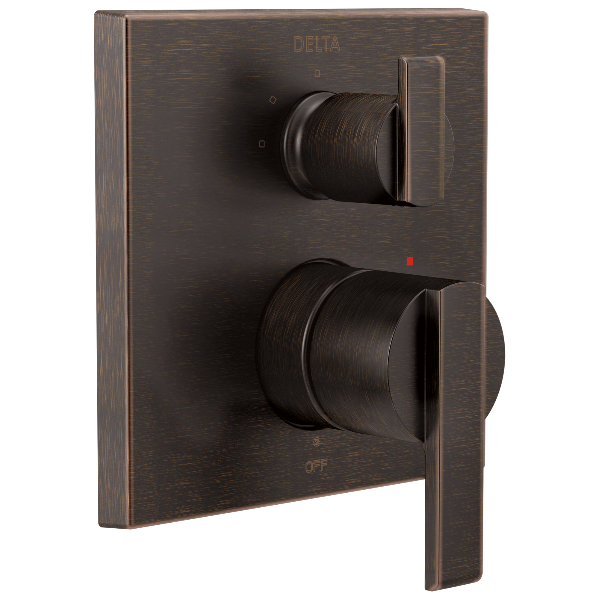 Delta Ara®: Angular Modern Monitor® 14 Series Valve Trim with 3-Setting Integrated Diverter - Maison&Co.