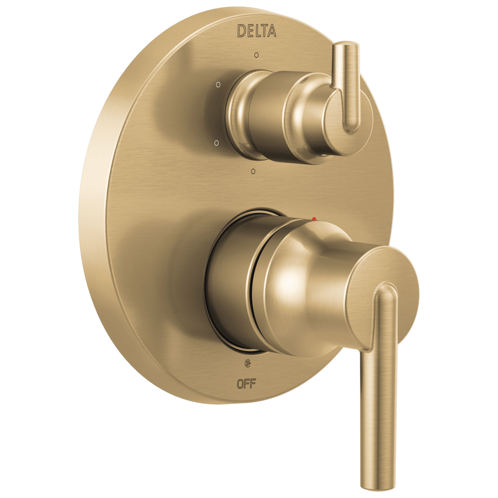 Delta Trinsic®: Contemporary Monitor® 14 Series Valve Trim with 6-Setting Integrated Diverter