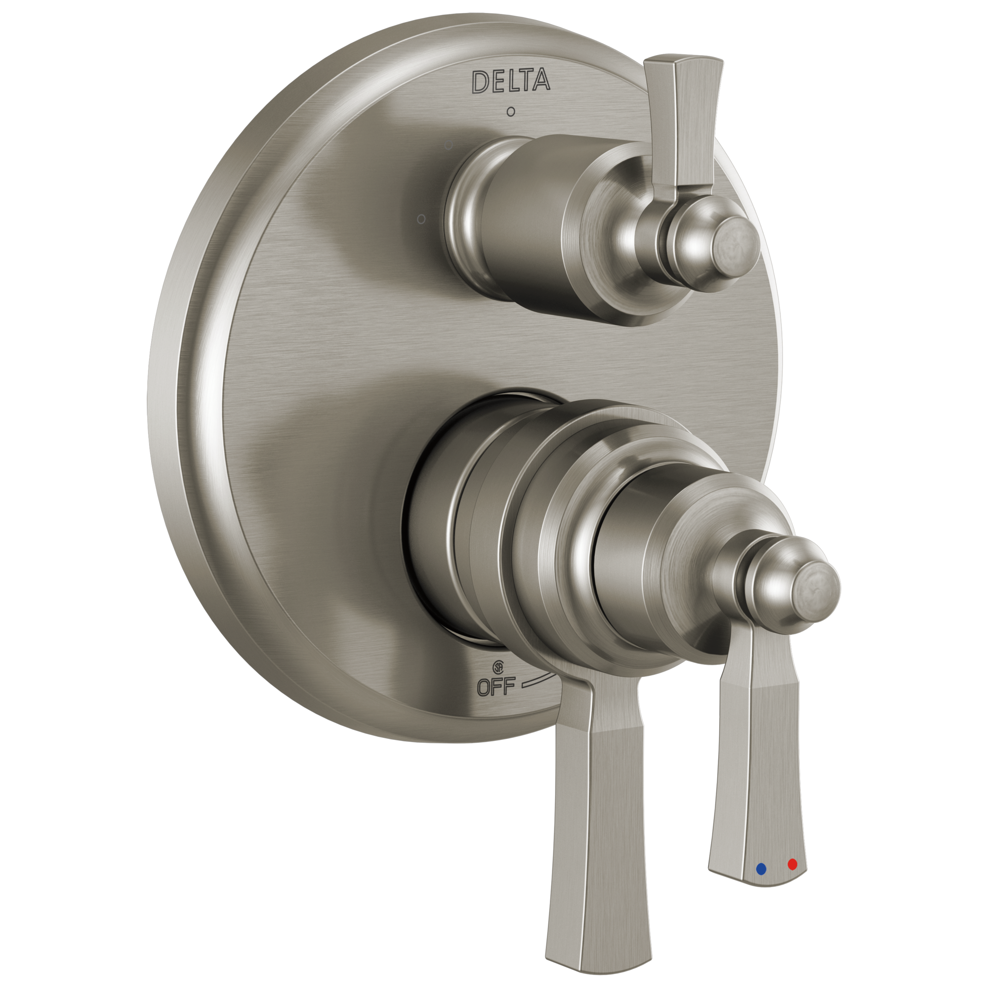 Delta Dorval™: Traditional 2-Handle Monitor 17 Series Valve Trim with 3 Setting Diverter