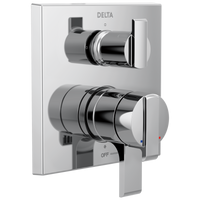 Delta Ara®: Angular Modern Monitor® 17 Series Valve Trim with 3-Setting Integrated Diverter - Maison&Co.