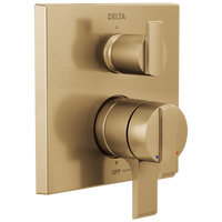 Delta Ara®: Angular Modern Monitor® 17 Series Valve Trim with 3-Setting Integrated Diverter - Maison&Co.