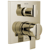 Delta Ara®: Angular Modern Monitor® 17 Series Valve Trim with 3-Setting Integrated Diverter - Maison&Co.