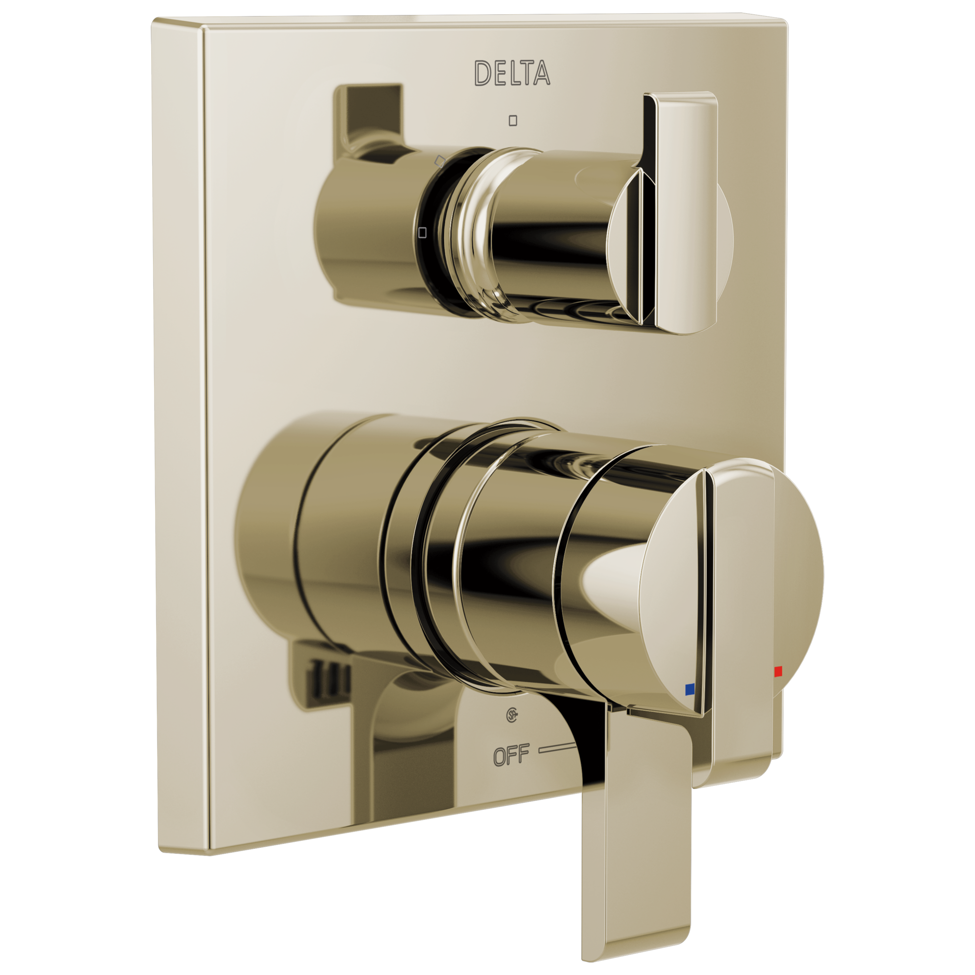 Delta Ara®: Angular Modern Monitor® 17 Series Valve Trim with 3-Setting Integrated Diverter - Maison&Co.