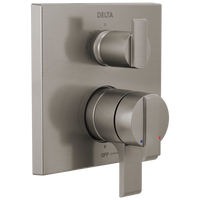 Delta Ara®: Angular Modern Monitor® 17 Series Valve Trim with 3-Setting Integrated Diverter - Maison&Co.