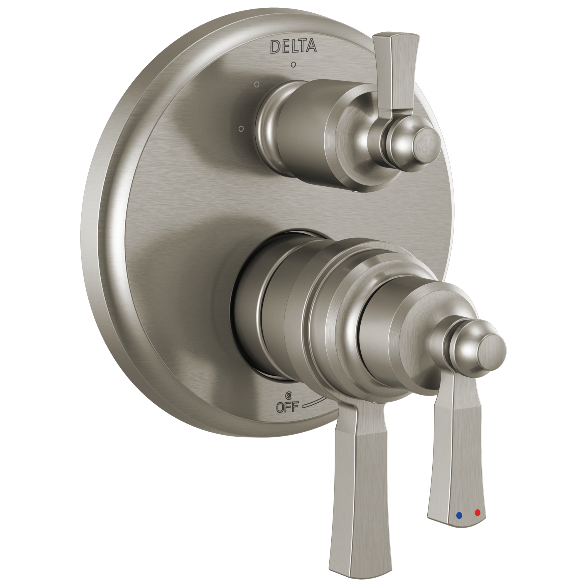 Delta Dorval™: Traditional 2-Handle Monitor 17T Series Valve Trim with 3 Setting Diverter