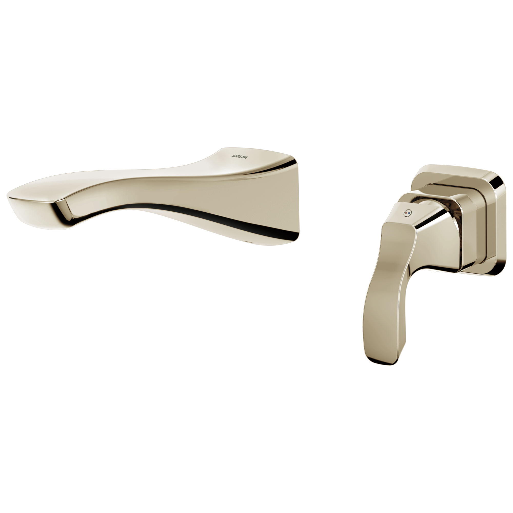 Delta Tesla®: Single Handle Wall Mount Bathroom Faucet Trim