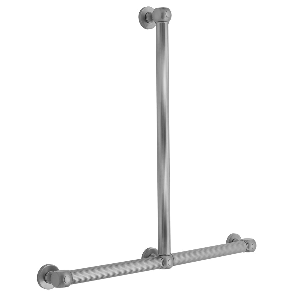T71 Reeded Transitional 32H x 32W T Grab Bar in Multiple Finishes - Maison&Co.