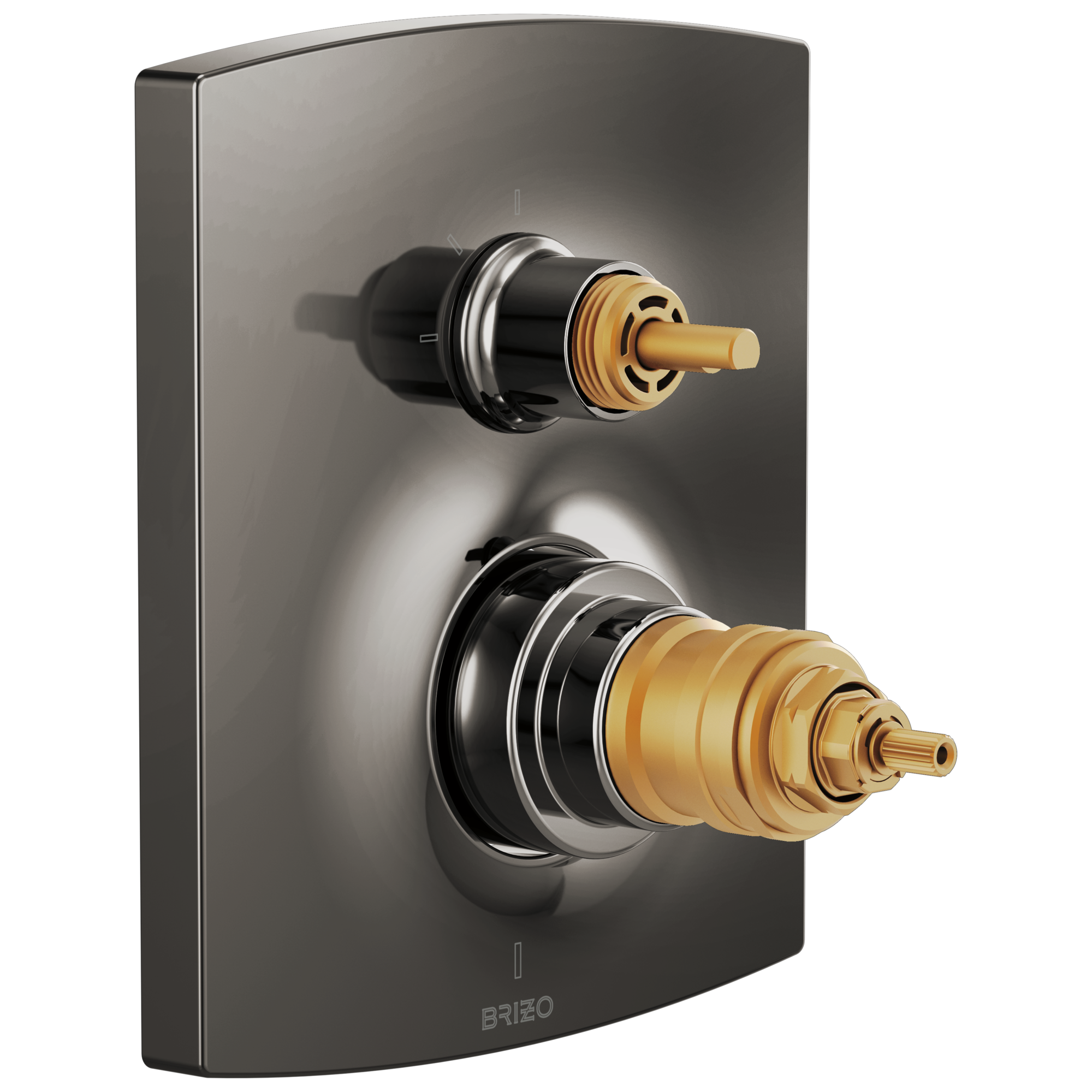 Brizo Kintsu®: TempAssure Thermostatic Valve with Integrated 3-Function Diverter Trim - Less Handles