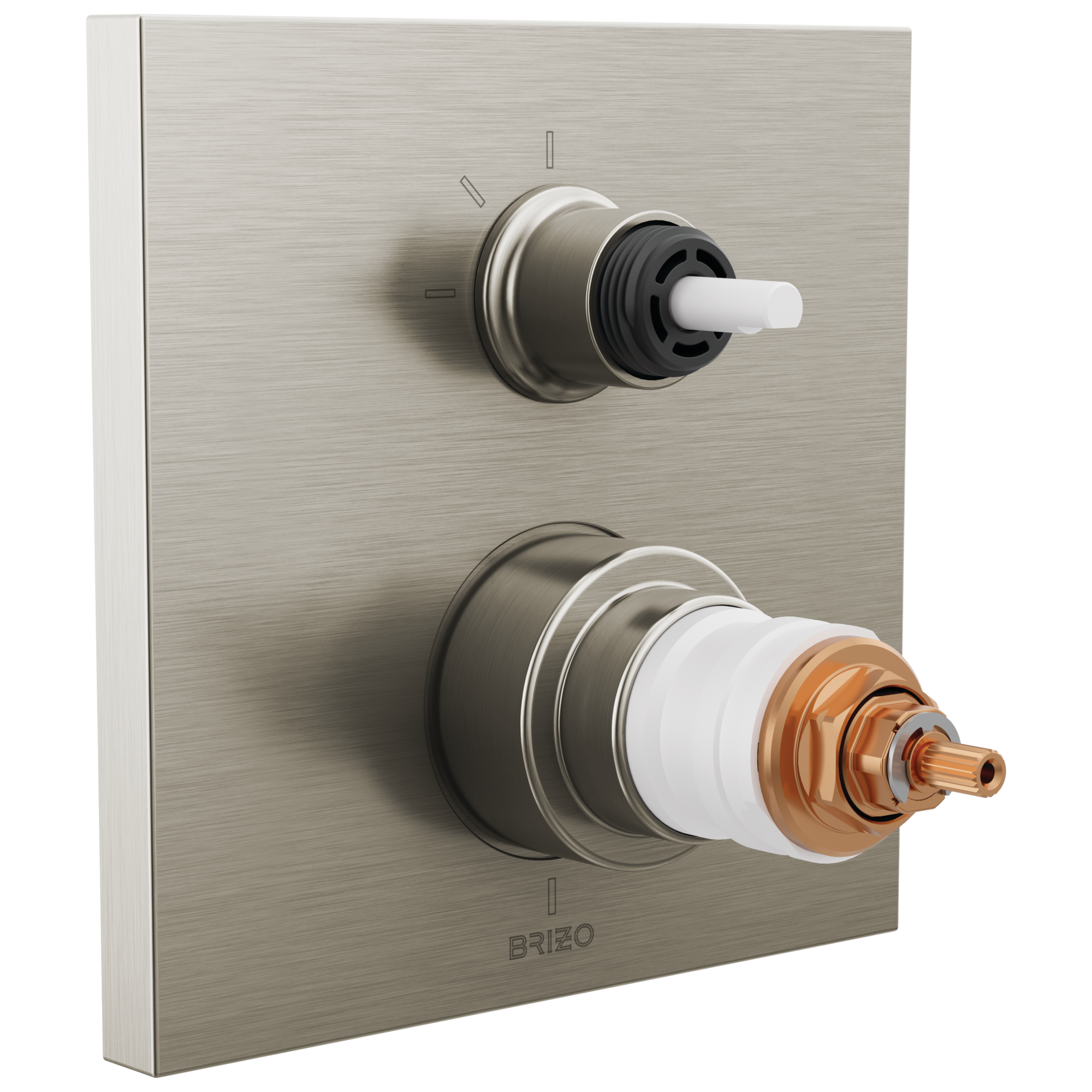 Brizo Frank Lloyd Wright®: TempAssure® Thermostatic Valve with 3-Function Integrated Diverter Trim - Less Handles