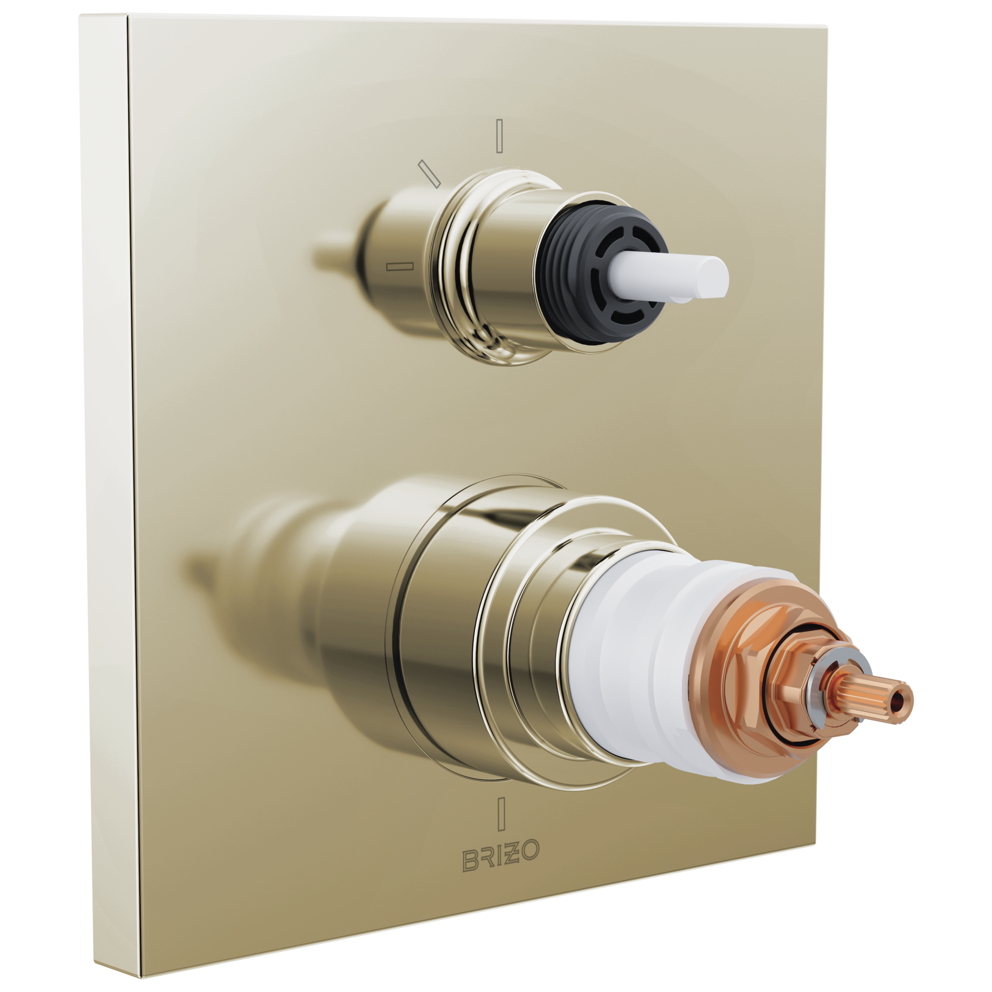 Brizo Frank Lloyd Wright®: TempAssure® Thermostatic Valve with 3-Function Integrated Diverter Trim - Less Handles