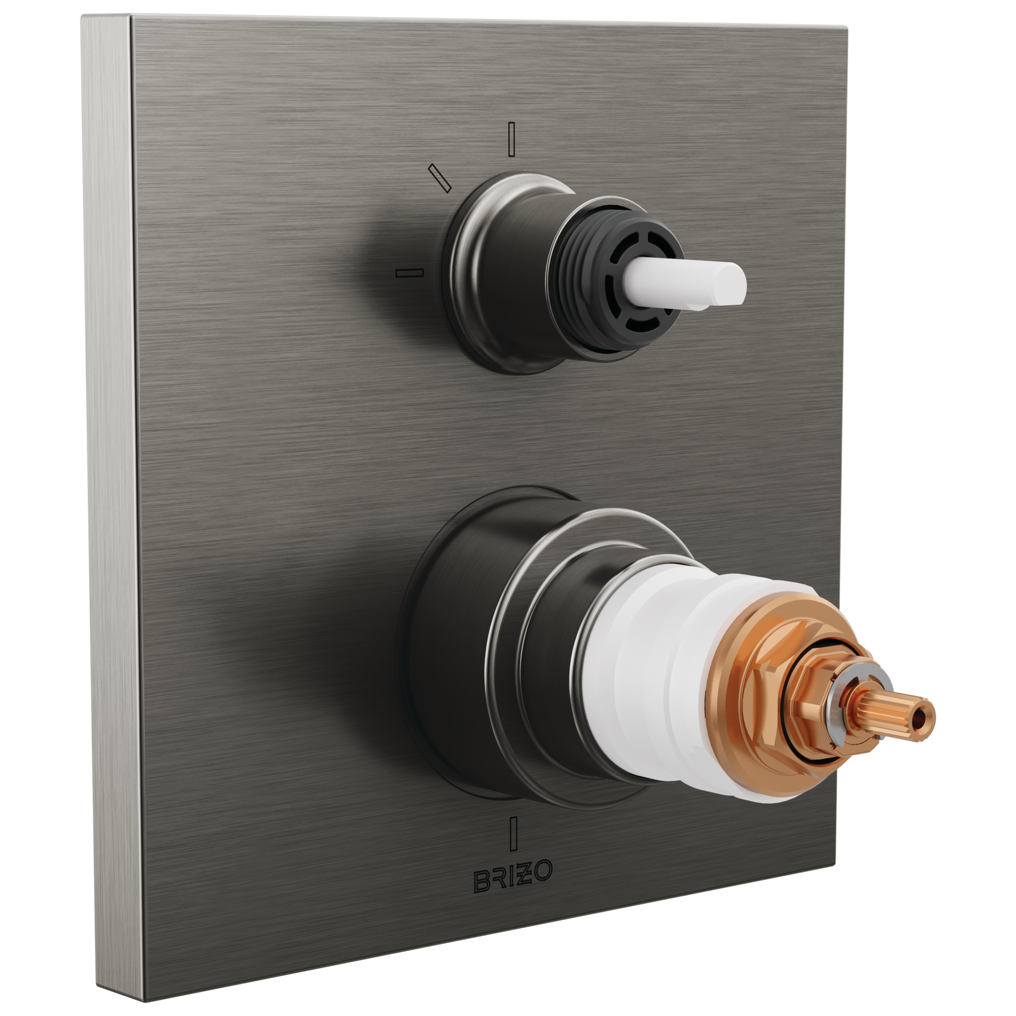 Brizo Frank Lloyd Wright®: TempAssure® Thermostatic Valve with 3-Function Integrated Diverter Trim - Less Handles