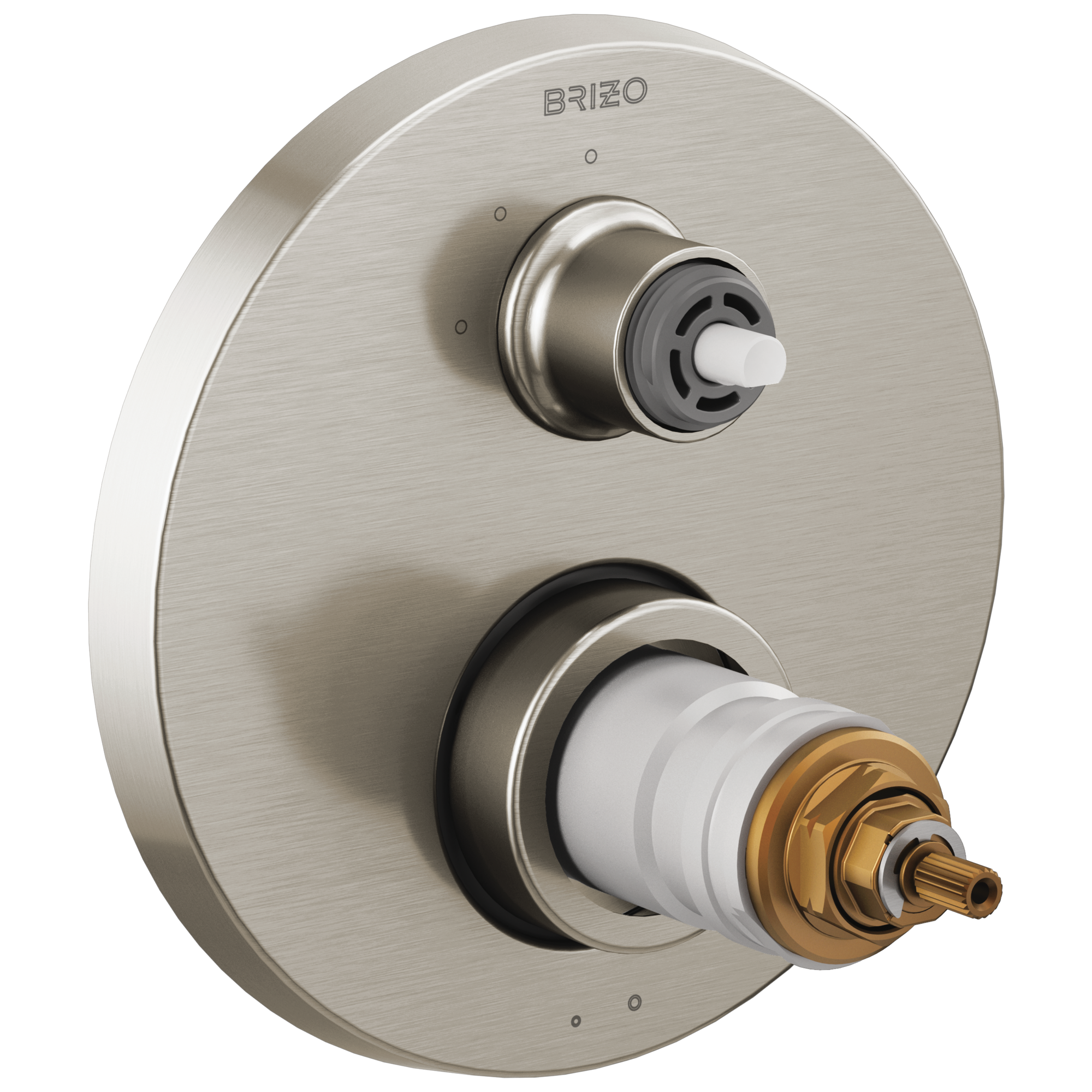 Brizo Litze®: TempAssure® Thermostatic Valve with 3-Function Diverter Trim - Less Handles