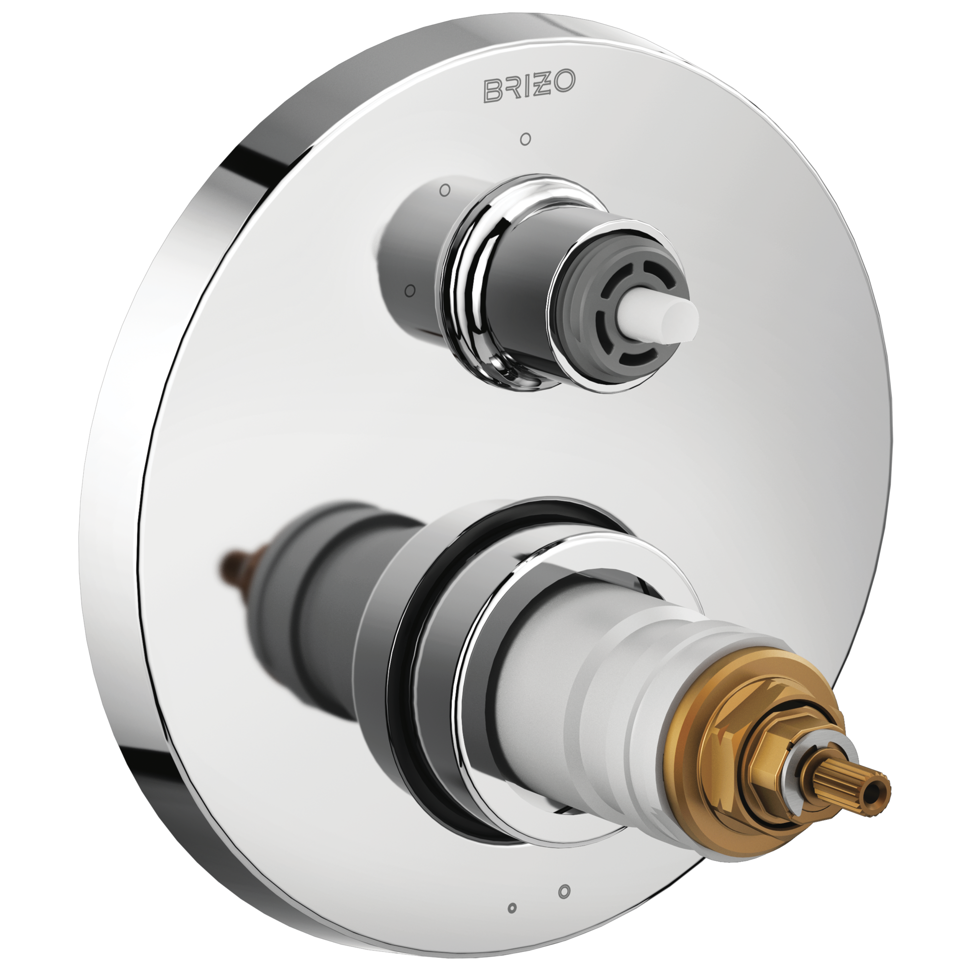 Brizo Litze®: TempAssure® Thermostatic Valve with 3-Function Diverter Trim - Less Handles