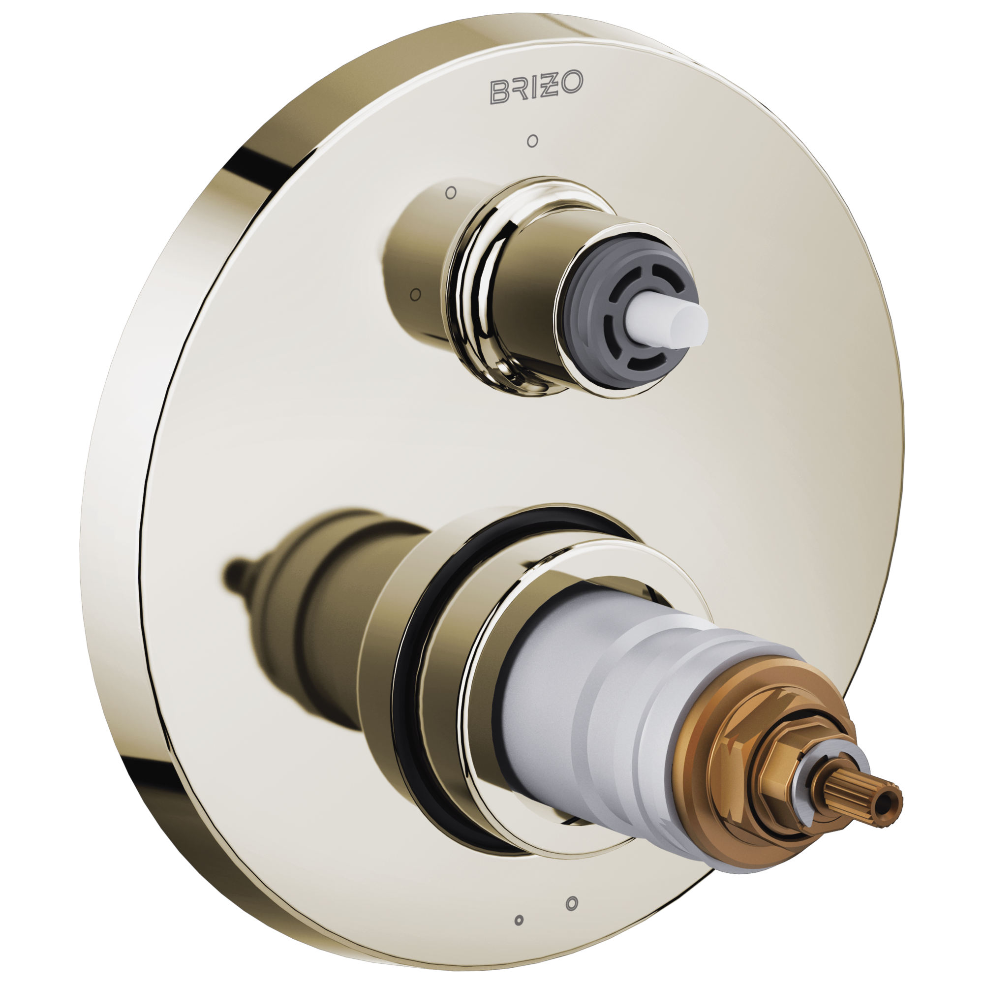 Brizo Litze®: TempAssure® Thermostatic Valve with 3-Function Diverter Trim - Less Handles