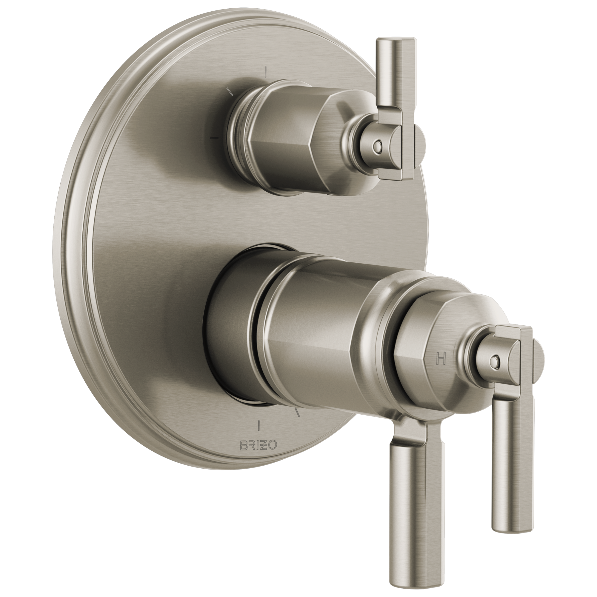 Brizo Invari®: Tempassure® Thermostatic Valve With Integrated 3-Function Diverter Trim