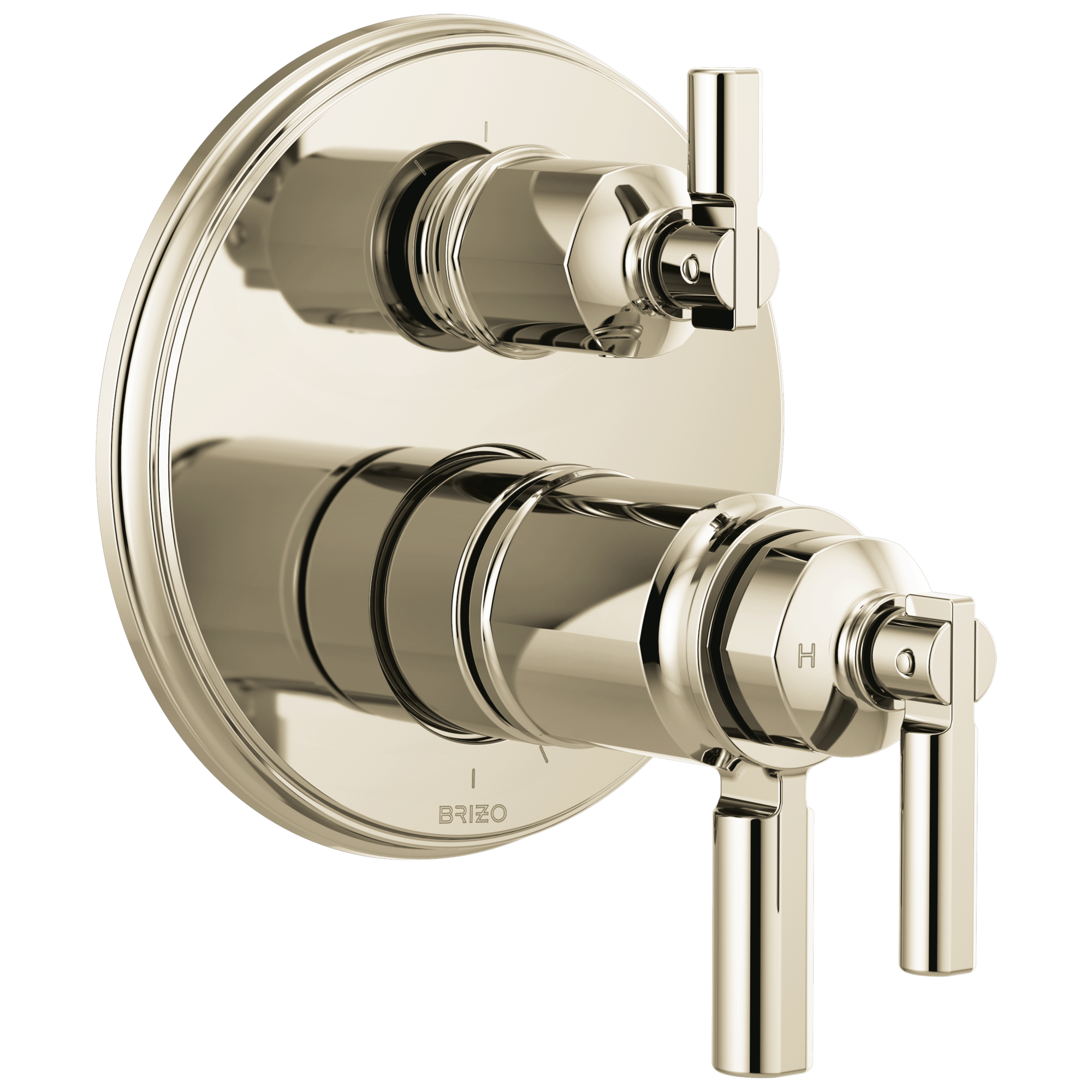 Brizo Invari®: Tempassure® Thermostatic Valve With Integrated 3-Function Diverter Trim