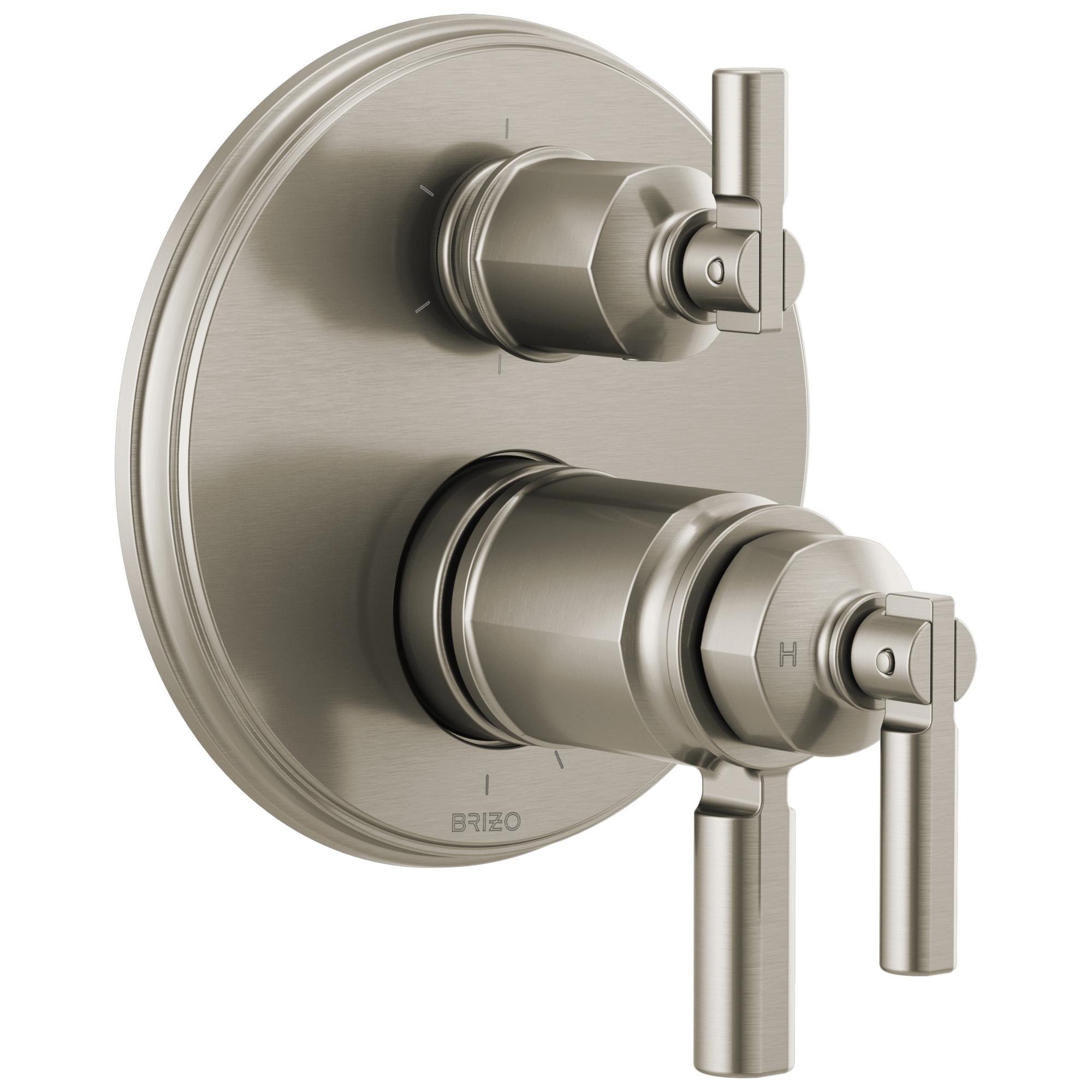 Brizo Invari®: Tempassure® Thermostatic Valve With Integrated 6-Function Diverter Trim