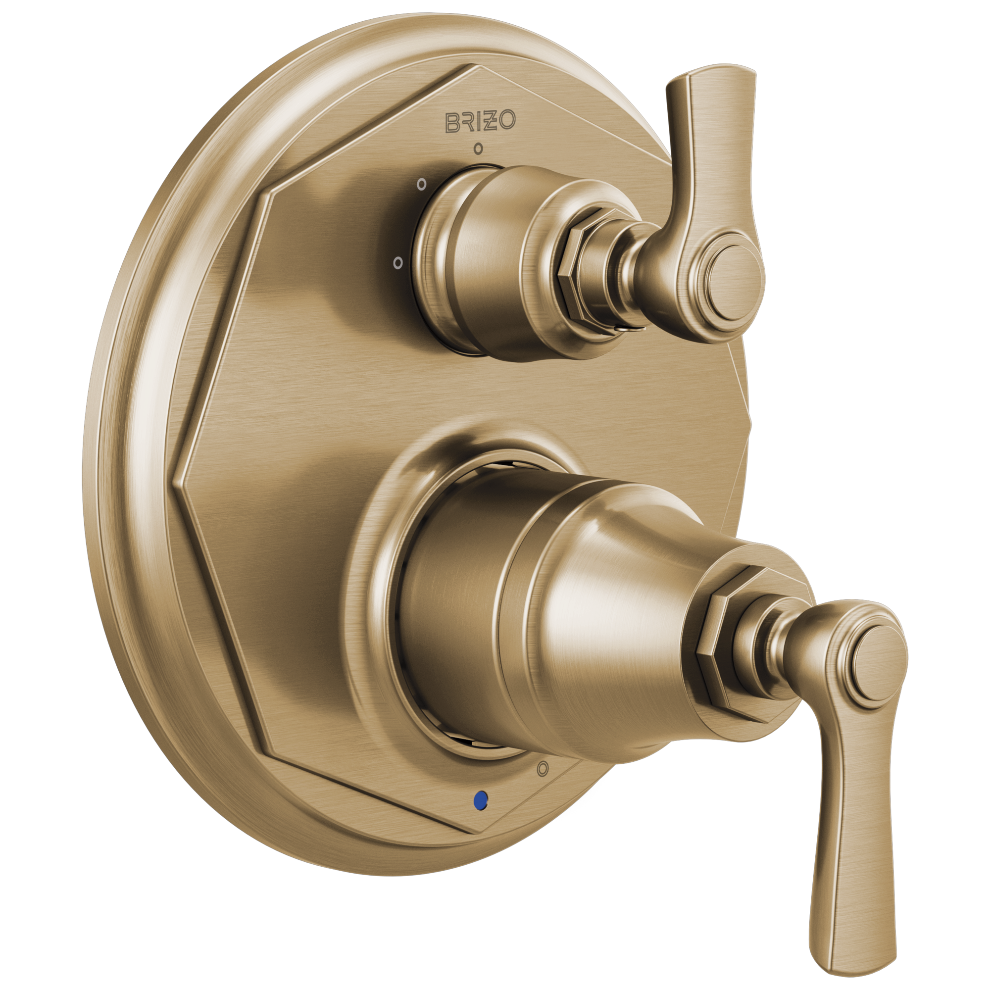 Brizo Rook®: Pressure Balance Valve with Integrated 3-Function Diverter Trim