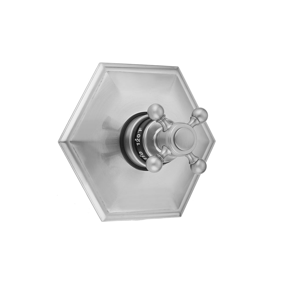 Hex Plate with Ball Cross Trim for Thermostatic Valves (J-TH34 & J-TH12) in Multiple Finishes