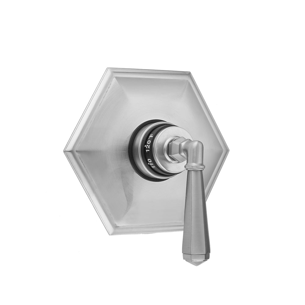 Hex Plate with Hex Lever Trim for Thermostatic Valves (J-TH34 & J-TH12) in Multiple Finishes