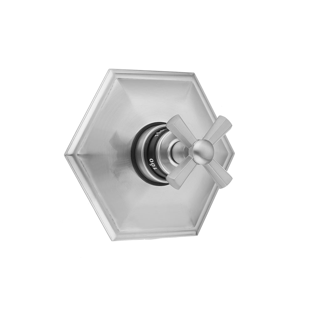 Hex Plate with Hex Cross Trim for Thermostatic Valves (J-TH34 & J-TH12) in Multiple Finishes