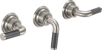 California Faucets - TO-3003FL-SN - 3 Handle Tub and Shower Trim Only - Satin Nickel  - Descanso