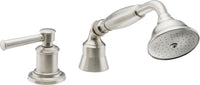 California Faucets - 48.13M.18-SN - Complete Handshower & Diverter for Roman Tub - Satin Nickel  - Miramar