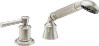 California Faucets - 48.15.20-SN - Complete Handshower & Diverter for Roman Tub - Satin Nickel  - Miramar