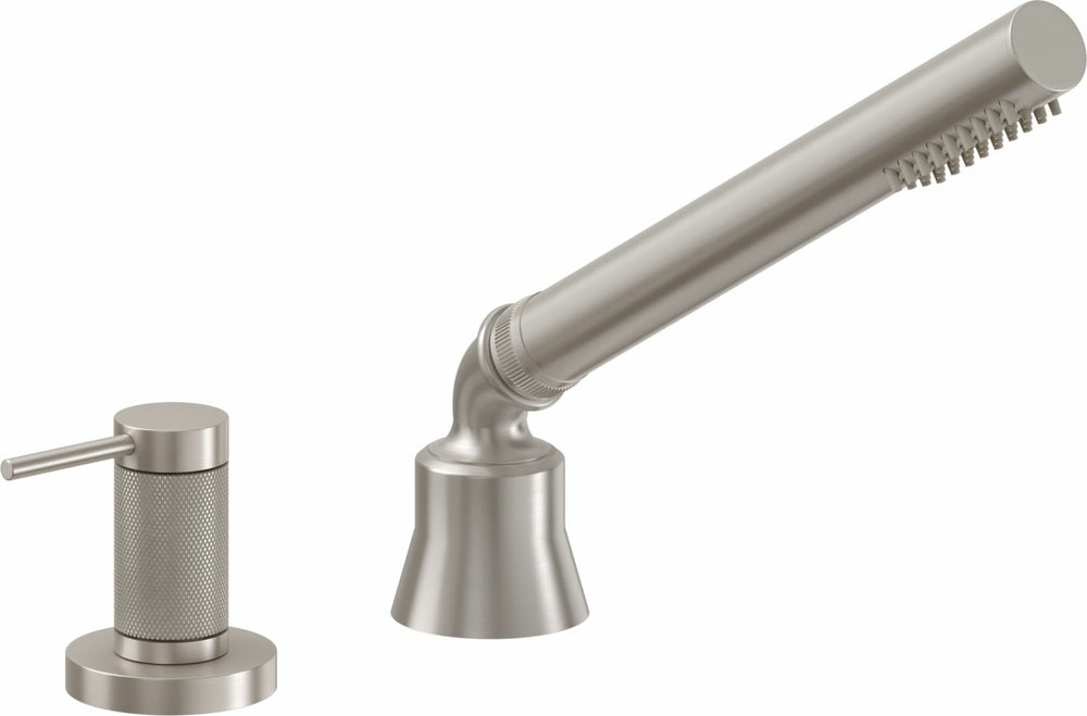 California Faucets - 52K.62.18-SN - Complete Handshower & Diverter for Roman Tub - Satin Nickel  - D Street