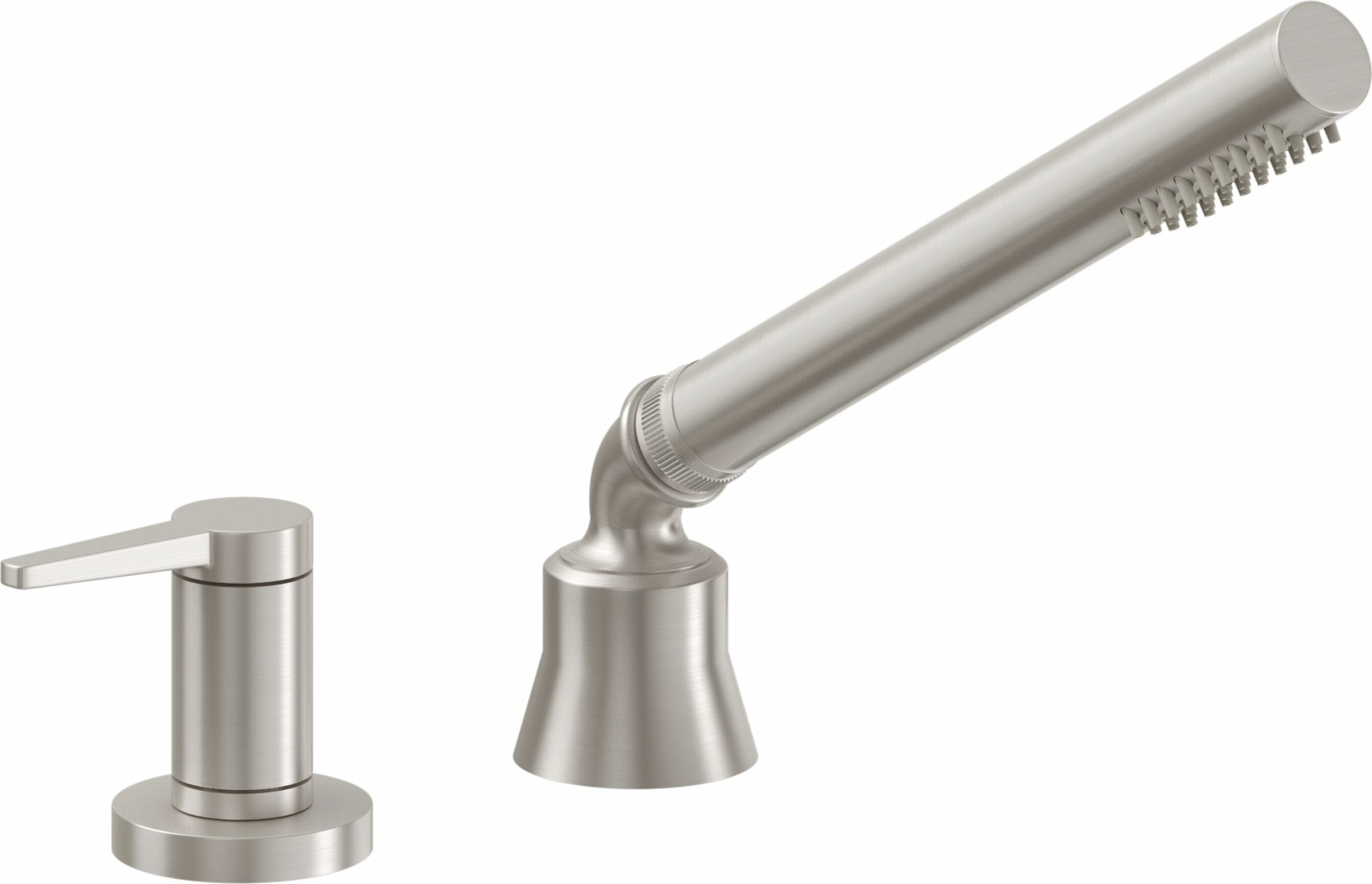 California Faucets - 53.62.20-SN - Complete Handshower & Diverter for Roman Tub - Satin Nickel  - D Street