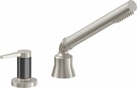 California Faucets - 53F.62.18-SN - Complete Handshower & Diverter for Roman Tub - Satin Nickel  - D Street