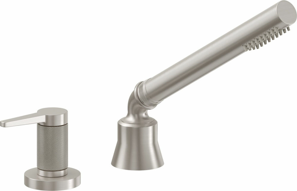 California Faucets - 53K.62.18-SN - Complete Handshower & Diverter for Roman Tub - Satin Nickel  - D Street