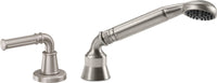 California Faucets - C1.15S.18-SN - Complete Handshower & Diverter for Roman Tub - Satin Nickel  - Trousdale