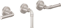 California Faucets - TO-C103L-SN - 3 Handle Tub and Shower Trim Only - Satin Nickel  - Trousdale